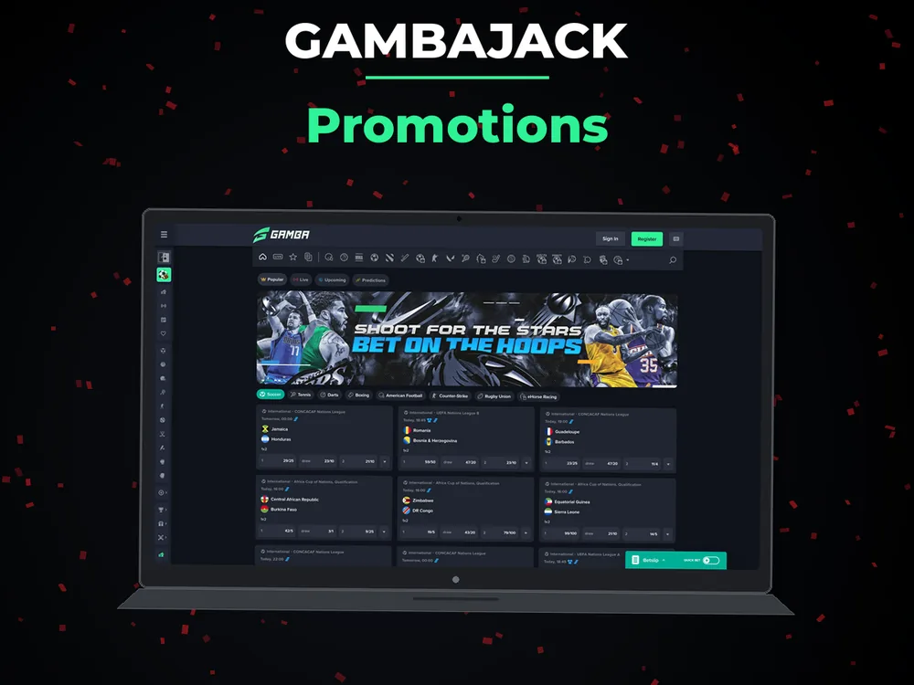 Gambajack - Promotions
